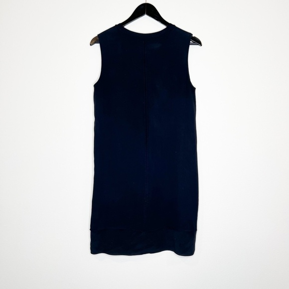 Vince Dress 100% Silk Black Lightweight Crew Neck Sleeveless Dress Size M - Picture 5 of 5